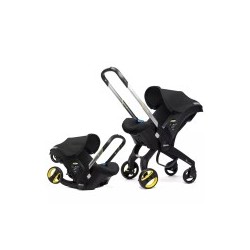 Doona Car Seat from car seat to stroller in seconds Night (Black)