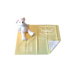Mellow Quick dry ผ้ารองกันฉี่ ผ้ารองกันน้ำ 100% SIZE S (50x70 CM) Yellow