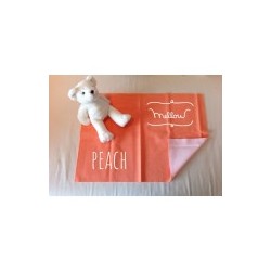 Mellow Quick dry ผ้ารองกันฉี่ ผ้ารองกันน้ำ 100% SIZE L (100x140 CM) Peach