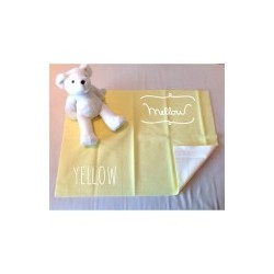 Mellow Quick dry ผ้ารองกันฉี่ ผ้ารองกันน้ำ 100% SIZE L (100x140 CM) Yellow