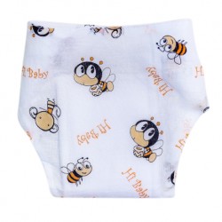 Shawn's Baby กางเกงผ้าอ้อม ลายการ์ตูนรูปผึ้ง สีส้ม