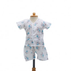 Shawn's Baby Short sleeve shirt with shorts Giraffe cartoon (size S)