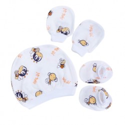 Shawn's Baby Infant Hat Glove and Sock Bee cartoon