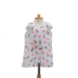 Shawn's Baby Sleeveless Dress Animal cartoon