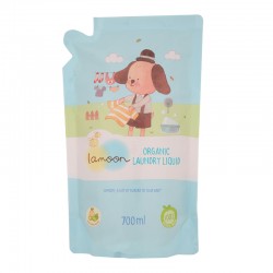 Lamoon ผลิตภัณฑ์น้ำยาซักผ้าเด็ก ออร์แกนิค REFILL 700 ml. x 3 ถุง 
