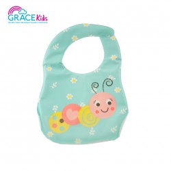 Gracekids Baby Plastic Napkin, Cartoon Blue Bee Screened