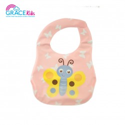 Gracekids Baby Plastic Napkin, Cartoon Bee Screened