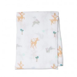 Lulujo Cotton Muslin Swaddle - Little Fawn
