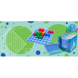 UNiPLAY แผ่นเพลทสำหรับตัวต่อ UNiPLAY 4 แผ่น