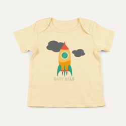 PREVAA BABY เสื้อลายจรวดสีเหลือง