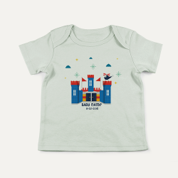 PREVAA BABY เสื้อลายวังน้อยสีน้ำเงิน