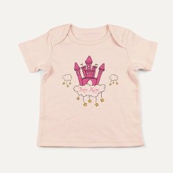 PREVAA BABY SHIRT Design Pink Castle 