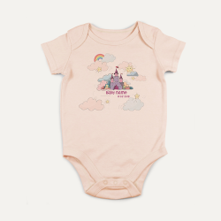 PREVAA BABY BODYSUIT DESIGN Pastel Castle 