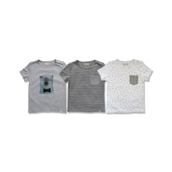 Me and Henry Triple Pack Tee (Polar Bear)