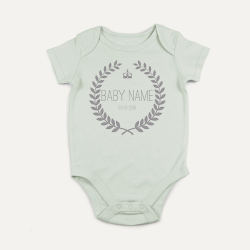 PREVAA BABY บอดี้สูท ลายวงแหวนใบไม้