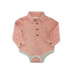 Me and Henry Orange Shirt Onesie 