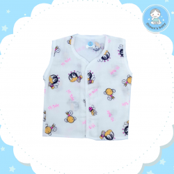 Shawn's Baby no Sleeve Shirt Bee Cartoon (Pink)