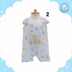 Shawn's Baby Baby Short Sleeve Body Suite Elephant Cartoon Color no.2