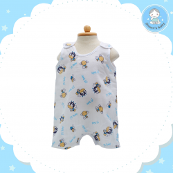 Shawn's Baby Baby Short Sleeve Body Suite Bee Cartoon (Blue)