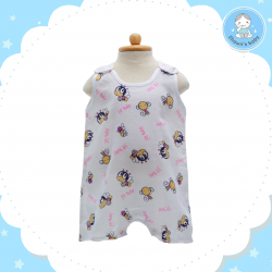 Shawn's Baby Baby Short Sleeve Body Suite Bee Cartoon (Pink)