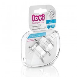 Lovi จุกนมคอกว้างเสมือนนมแม่ รุ่น Fast สำหรับ 9+ เดือน 