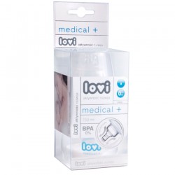LOVI ขวดนม PA รุ่น Medical (Polyamide) BPA Free ขนาด 150ML พร้อมจุกนมเสมือนนมแม่ ขนาดแรกเกิดถึง3เดือน BPA Free