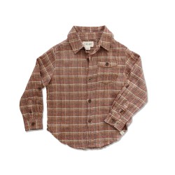 Me and Henry Brown Plaid Shirt