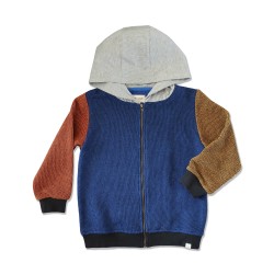 Me and Henry Blue Hooded Retro Jacket