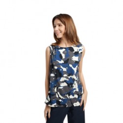 QueenCows Nursing Top : Serra Blue Striped Vest (Navy)