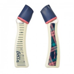 Dr.Betta ขวดนม 240 ml. S3-Tartan240ml. (Navy & Pink)
