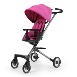 QPlay สีชมพู รถเข็นพกพา รถเข็นเด็กแบบนั่ง จากเยอรมัน คล่องตัวมาก พับเล็กได้