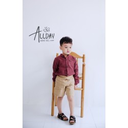 Allday Red long sleeve shirt size 6-7 y