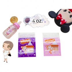BabyTooth Breast Milk Storage bag 4 oz.  4 Boxes 120 pcs. (Pink+Purple)