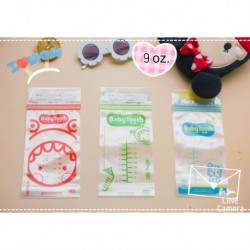 BabyTooth Breast Milk Storage bag 9 oz. 4 Boxes 120 pcs. (Blue+Green+Orange)