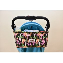 Leeya กระเป๋าใส่ของติดรถเข็นเด็ก - Storage Bag for Stroller - Orchids