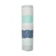 Lulujo Bamboo Muslin Swaddle Blanket - Grey Spotted Strip