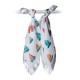 Lulujo 2-Pack Cotton Muslin Security Blankets -  Sailboats