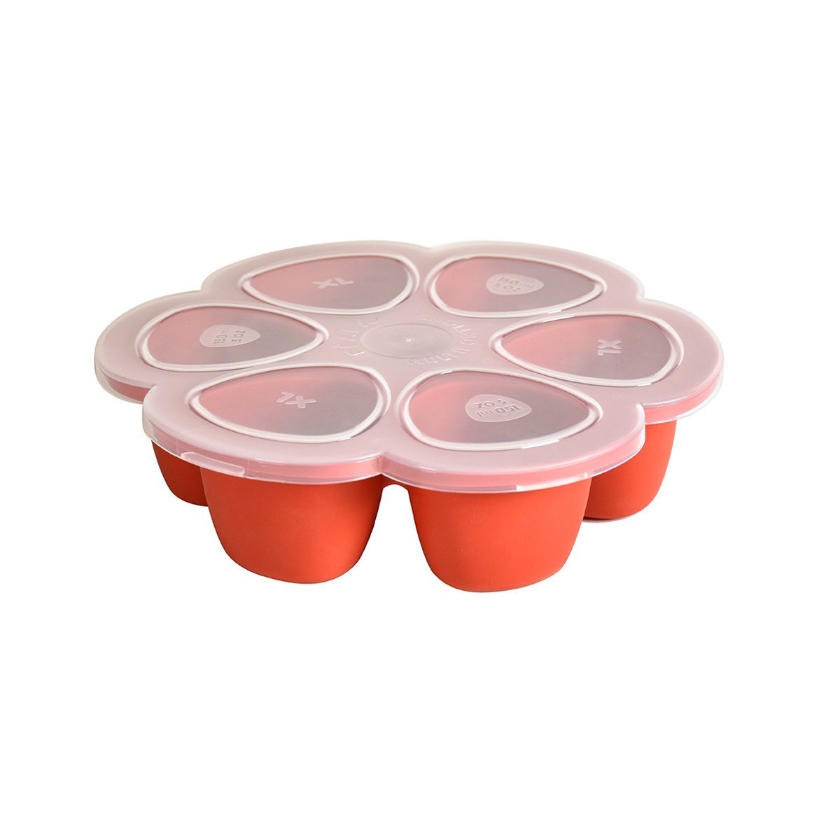 Beaba Multiportions 5oz Silicone Tray - Neon