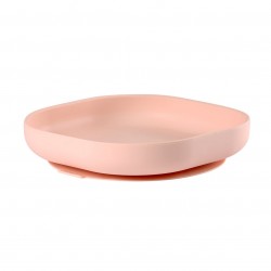 Beaba - Silicone suction plate - LIGHT PINK