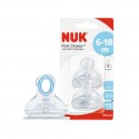 NUK First Choice + Silicone Teat (6-18 months) Size.S (เหมาะสำหรับนมแม่) ( 1 แถม 1 )