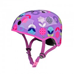 Micro Helmet Floral Purple M V2