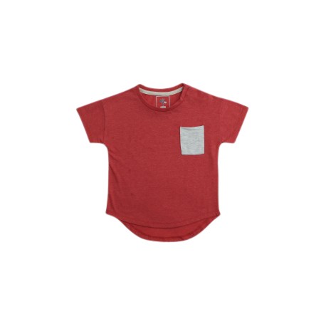 QueenCows Kids เสื้อยืดคอกลม : Tiago Top (Red)
