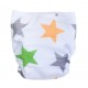 Shawn's Baby กางเกงผ้าอ้อมจั๊มขา ลายการ์ตูนรูปดาว สีส้มเขียวเทา