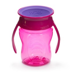 WOW Gear training cup WOW Baby Spill free 360drinking 207ml (Pink)