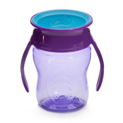 WOW Gear training cup WOW Baby Spill free 360drinking 207ml (Purple)