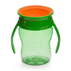 WOW Gear แก้วหัดดื่ม WOW Baby ไม่หก ดื่มได้360องศา ความจุ207ml (สีเขียว)
