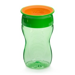 WOW Gear แก้วหัดดื่ม WOW Kids ไม่หก ดื่มได้360องศา ความจุ296ml (สีเขียว)
