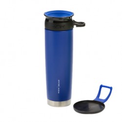 WOW Gear Stainless Steel WOW Sports Spill free 360drinking 650ml (ฺBlue)